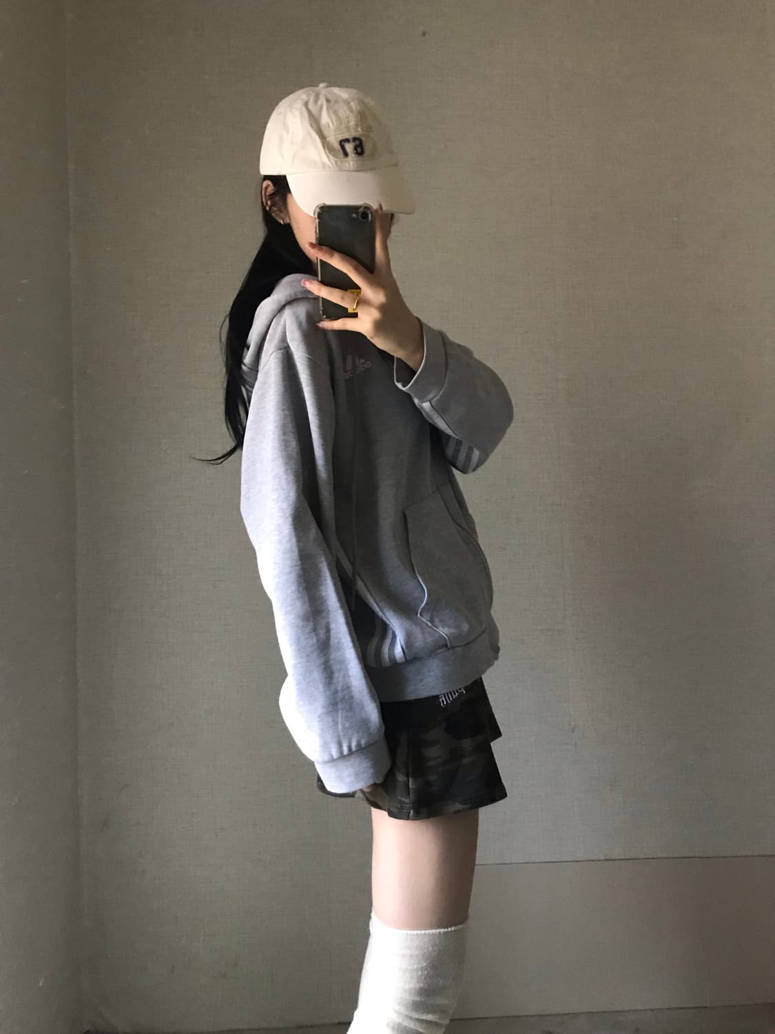 아디다스 그레이 후드집업 상품이미지2