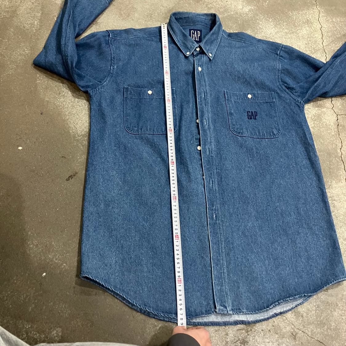 N145 BigSize 90s 올드갭 데님 청셔츠 상품이미지6