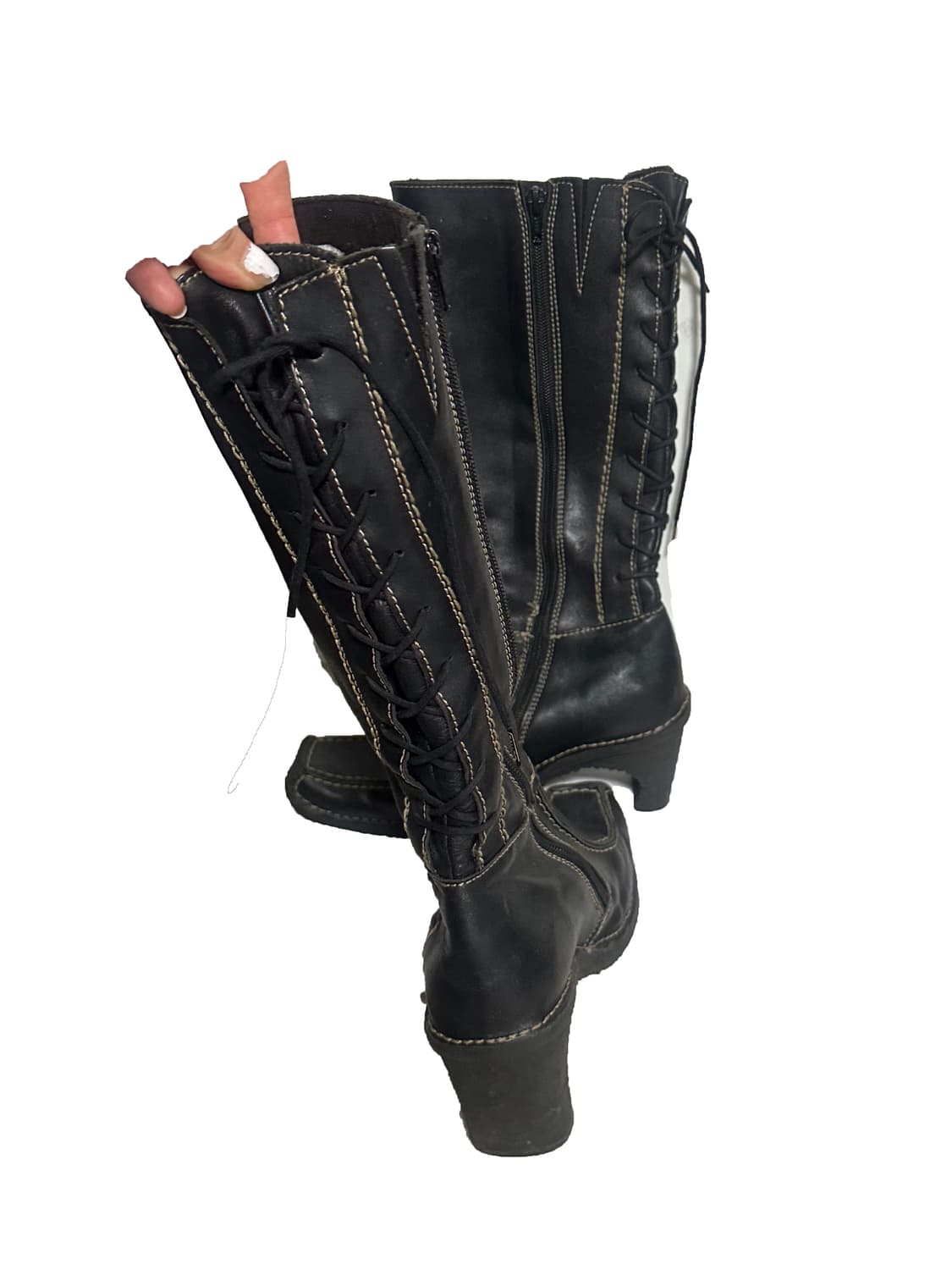 레이스업 빈티지 부츠 상품이미지2