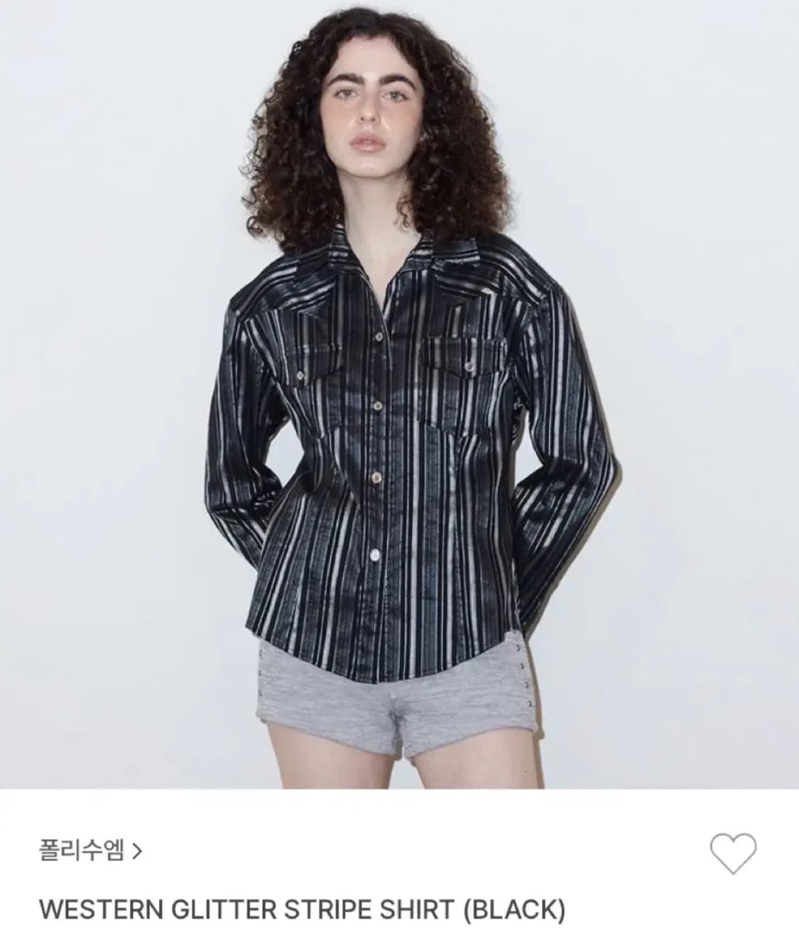 폴리수엠 웨스턴 글리터 셔츠 상품이미지1