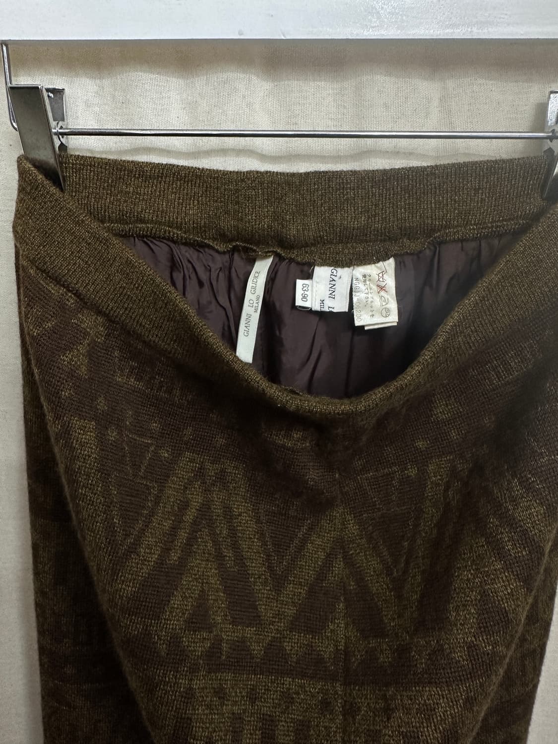 gianni lo giudice ethnic knit skirt  상품이미지5