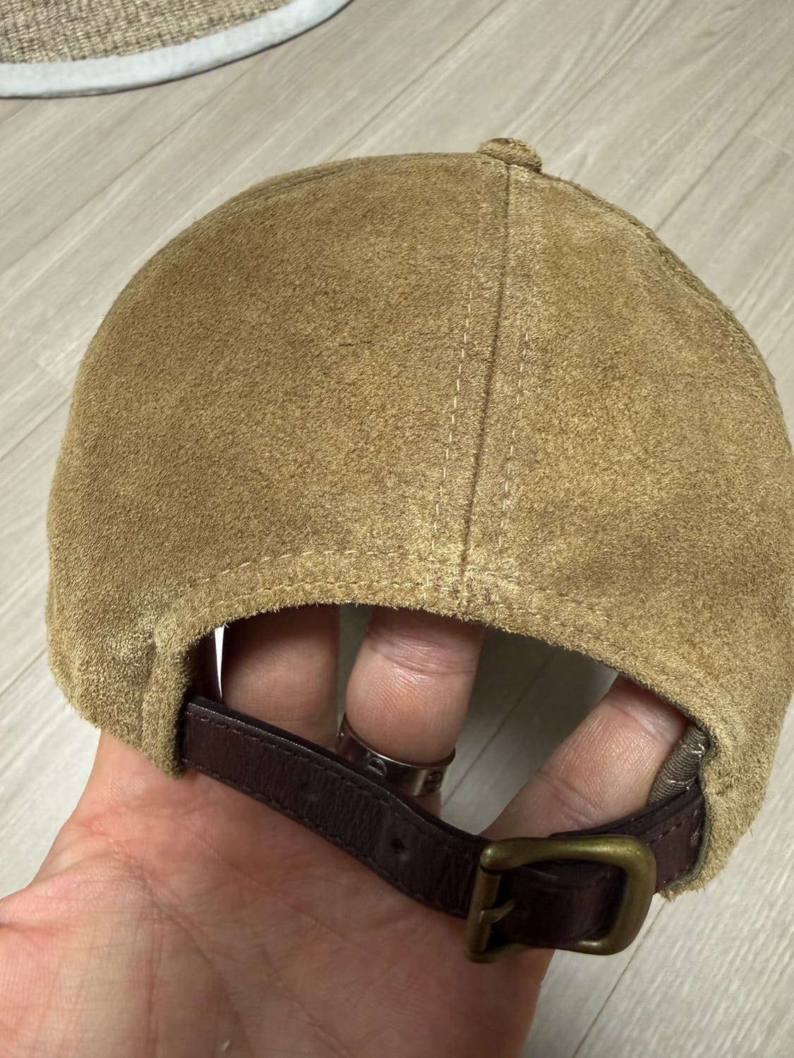 rrl 더블알엘 랜치로고 스웨이드 볼캡 상품이미지5