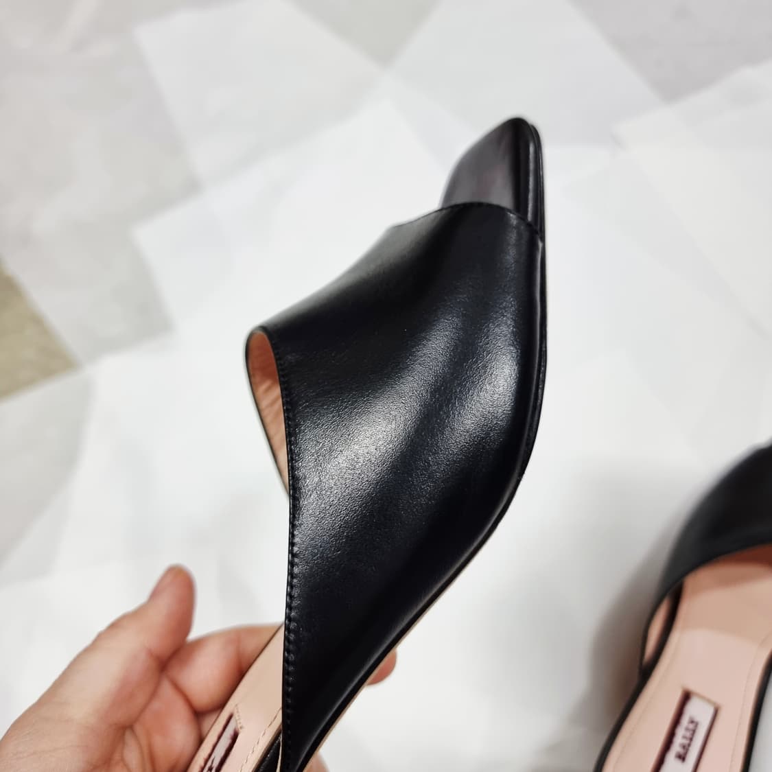 발리 Bally 가죽 샌들 키튼힐 구두 슈즈 (38/250) 상태최상 상품이미지5