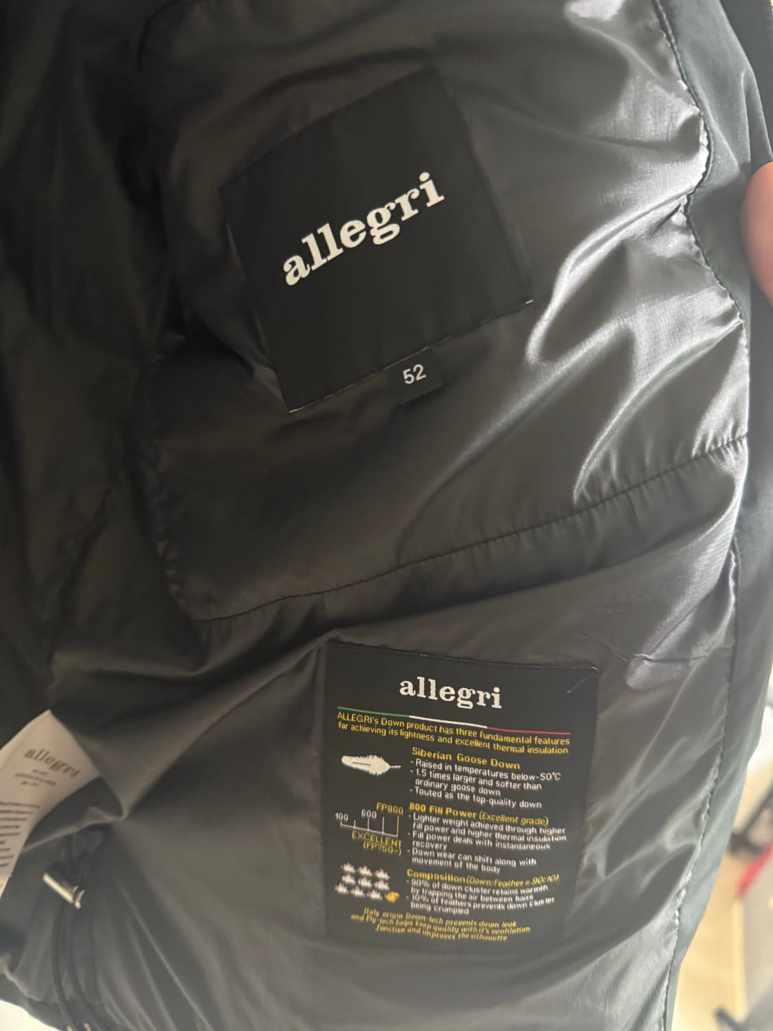 알레그리 italy Olmetex AirDown 퀼팅 점퍼 상품이미지6