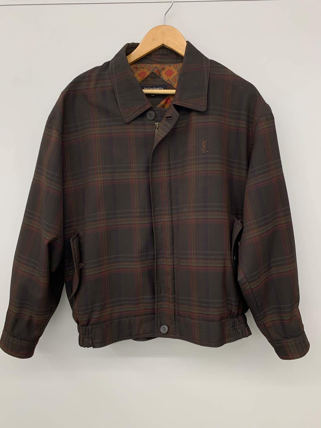 입생로랑 90s 체크 봄버 상품이미지3