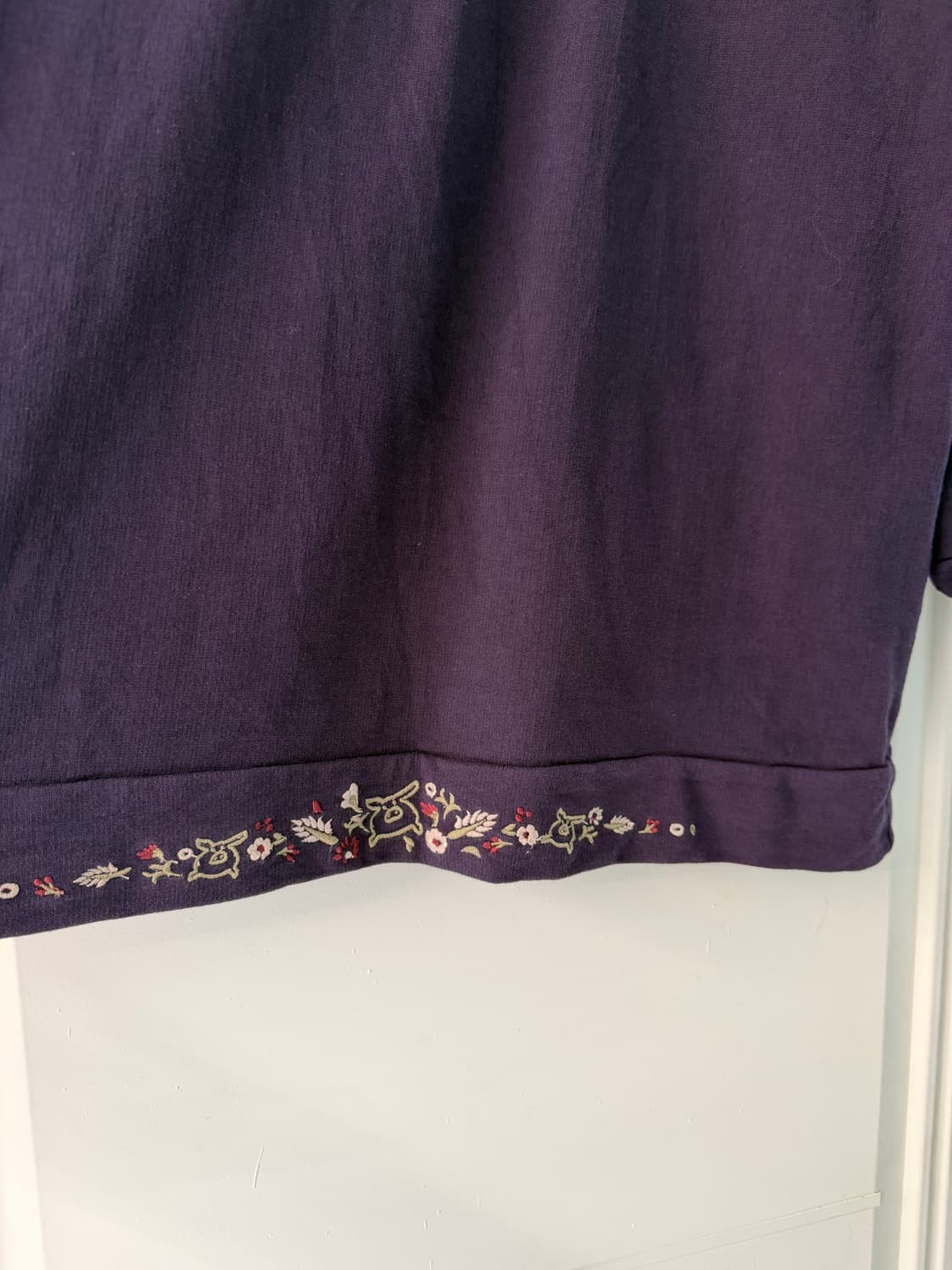 일본빈티지 drug store’s 모리 자수 스웻  상품이미지8