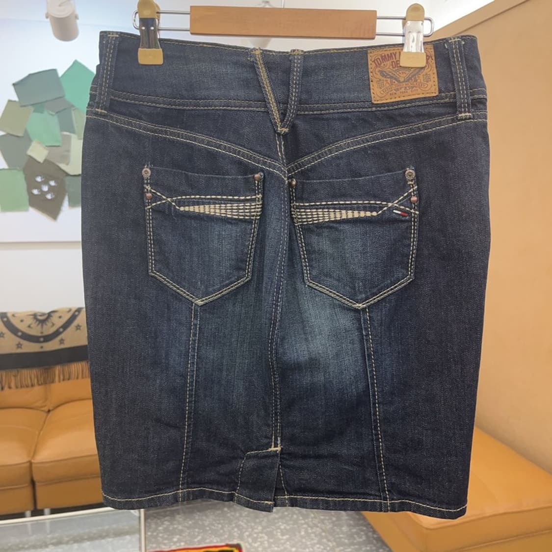 타미힐피거 SONORA 빈티지 워싱 데님 스커트 XS C08269 상품이미지4