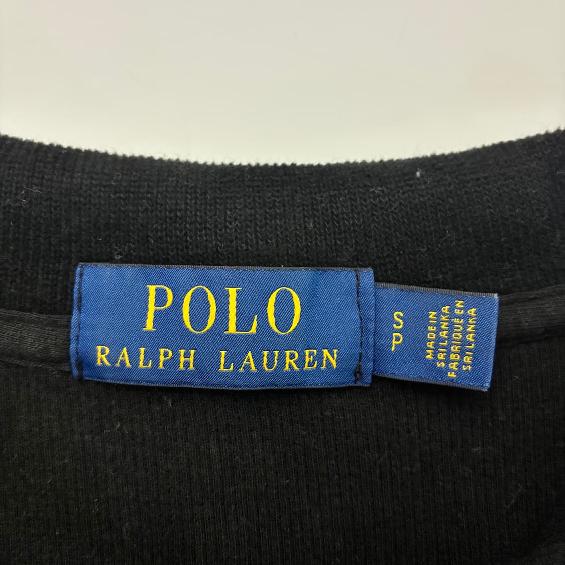 Polo  폴로 랄프로렌 신형 자수 코튼 블랙 반집업 니트 상품이미지3
