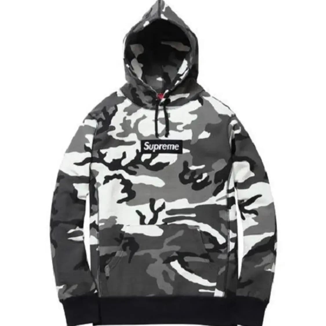 [M] 13FW 슈프림 박스로고 풀오버 후드 스노우카모 상품이미지1