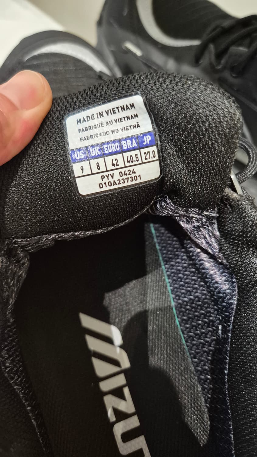 미즈노 웨이브 무진 TL GTX 고어텍스 블랙 270mm 상품이미지7