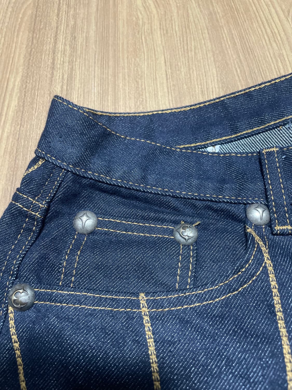 떠그클럽 체인 스티치 데님 인디고 / 3사이즈 상품이미지7