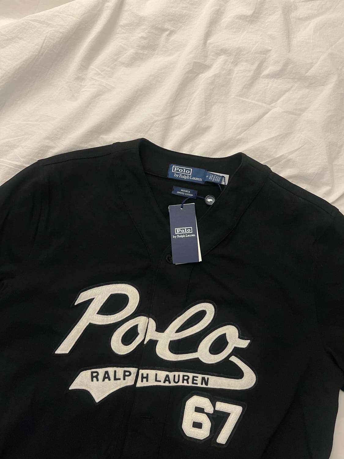 [택체새제품] 폴로 베이스볼 저지 / 블랙 / M 상품이미지7