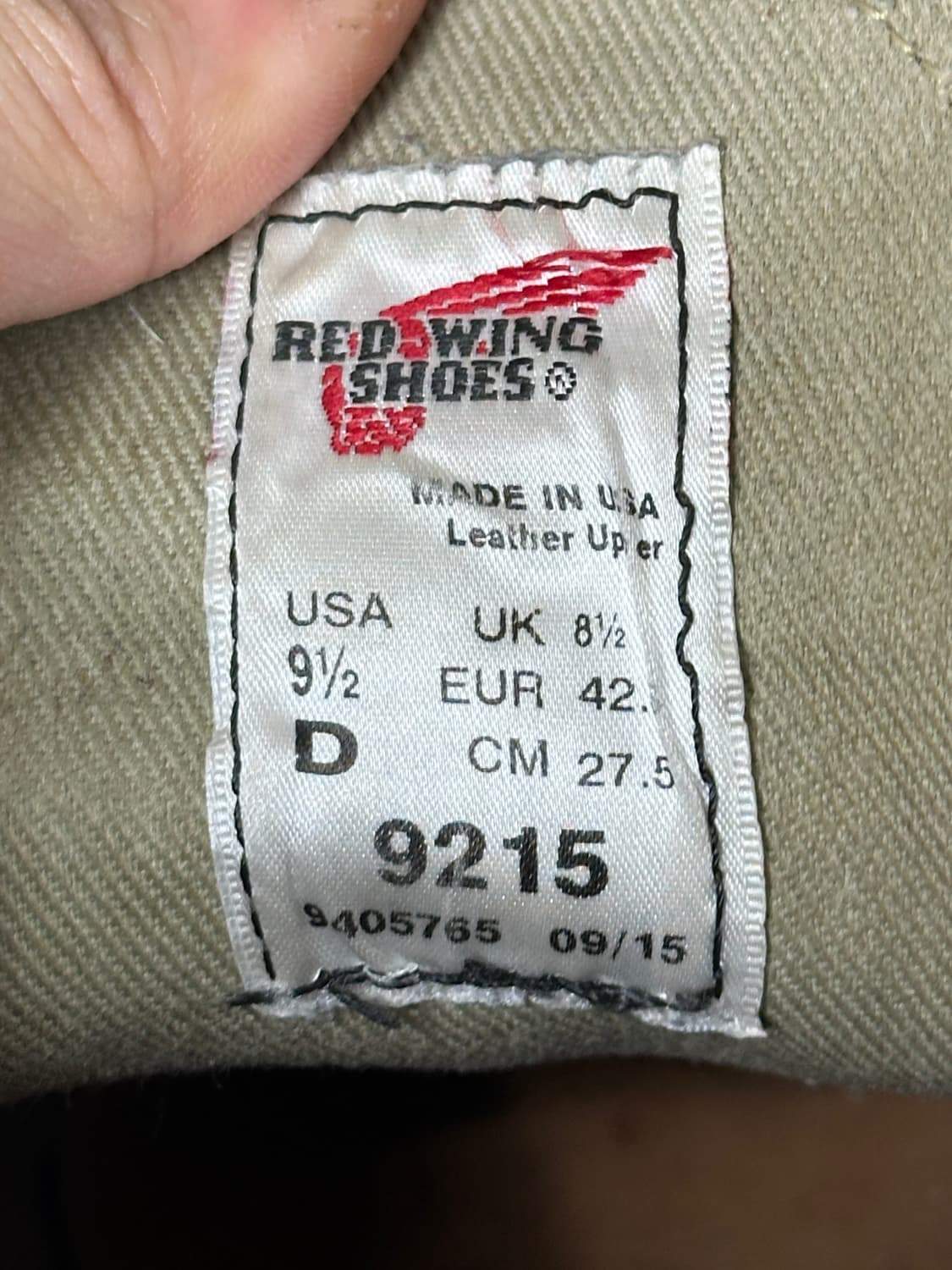 OG USA Made 레드윙 9215 처카부츠 포맨 상품이미지10