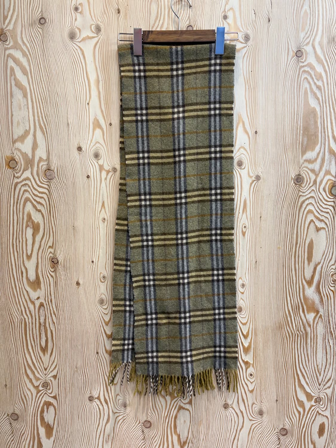 버버리 울 체크 머플러 상품이미지4