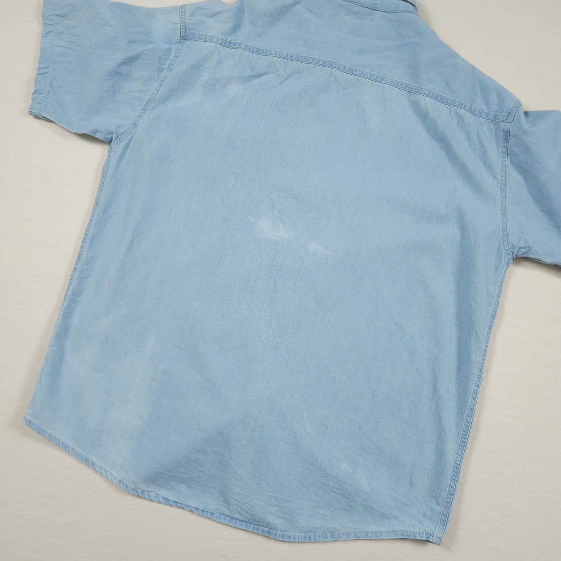 2XL(110) 칼하트 리워크 데님셔츠 연청 상품이미지6