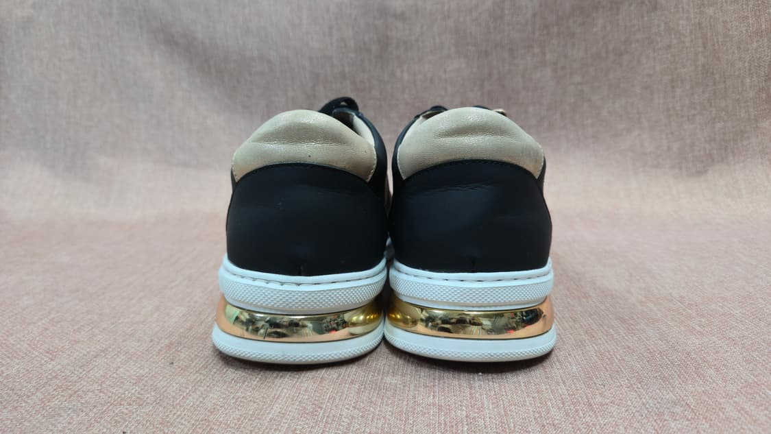 탠디 250mm- 블랙 소가죽 여성 스니커즈  상품이미지5