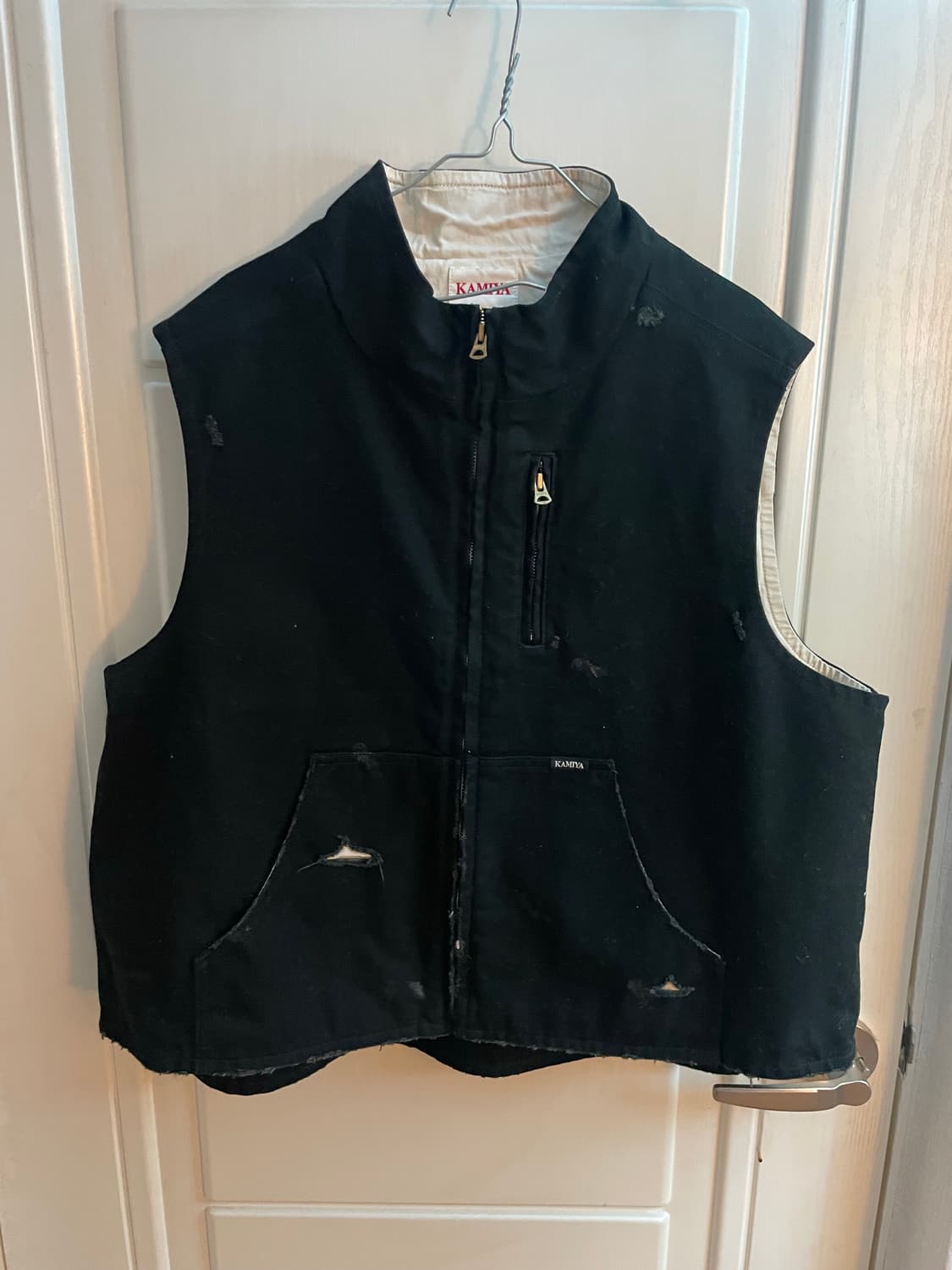 [s]카미야 boro duck vest 보로 덕 베스트 상품이미지3