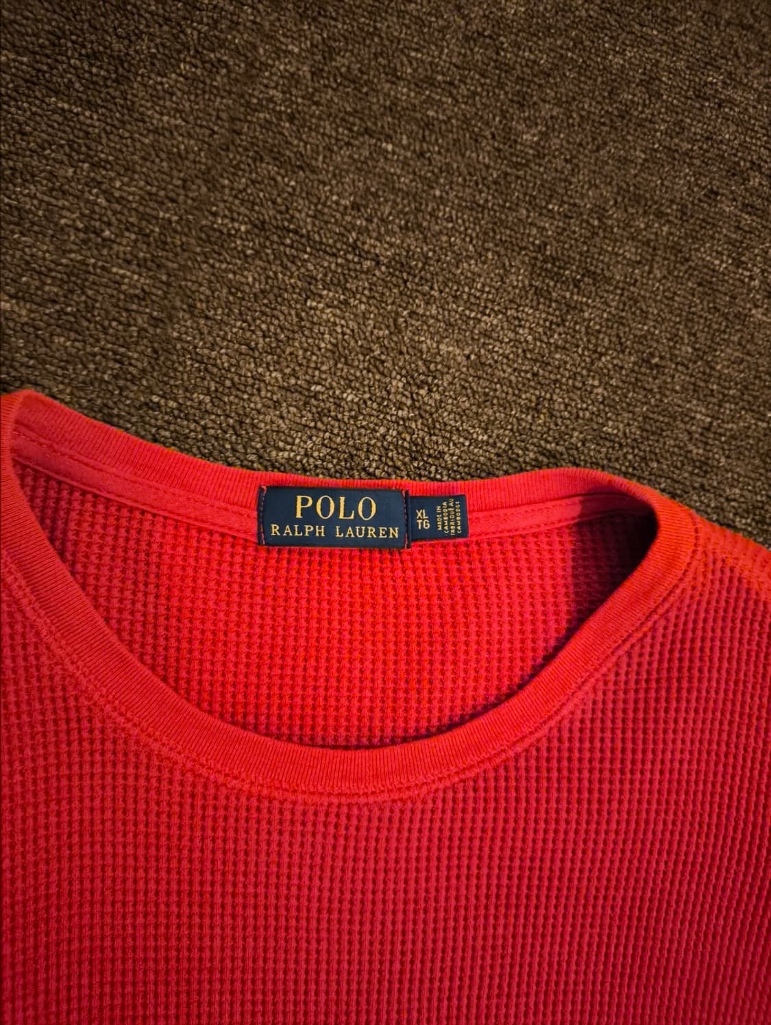 XL 폴로랄프로렌 와플 니트 레드 상품이미지2
