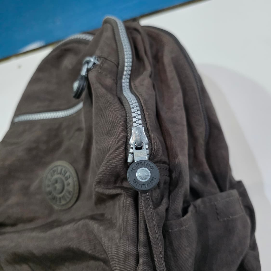 키플링 백팩 브라운 키링 포함 가방 y2k 빈티지 상품이미지4