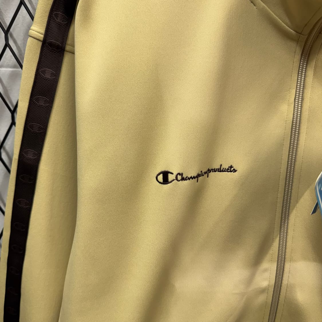 90s 챔피온 재팬 골드원 져지 사이드 트랙 라인 포인트 옐로우 상품이미지5