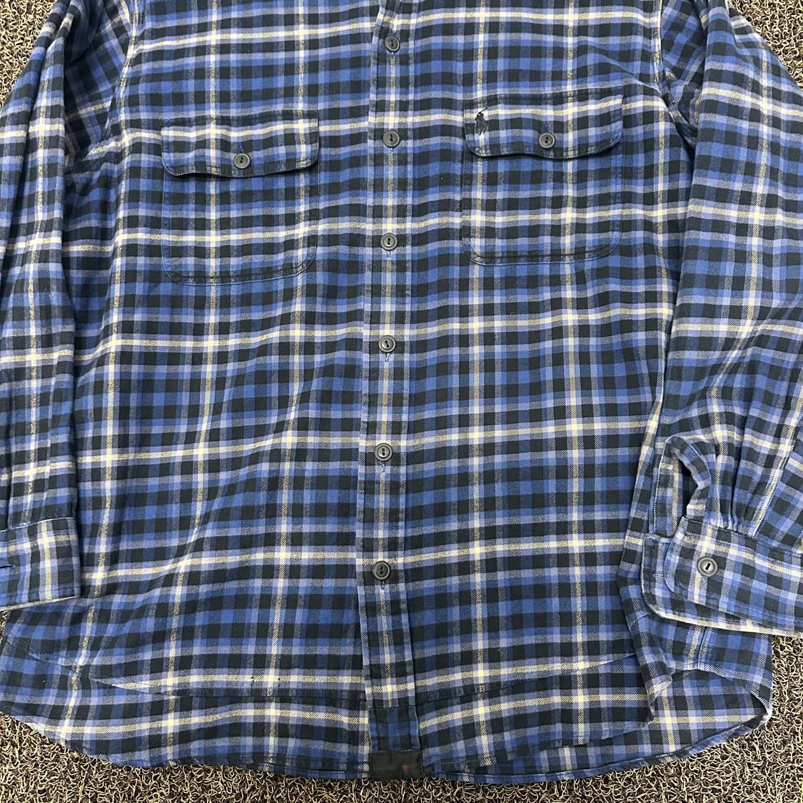 POLO 폴로 랄프로렌 체크 패턴 남방 셔츠 클래식핏 L 상품이미지4