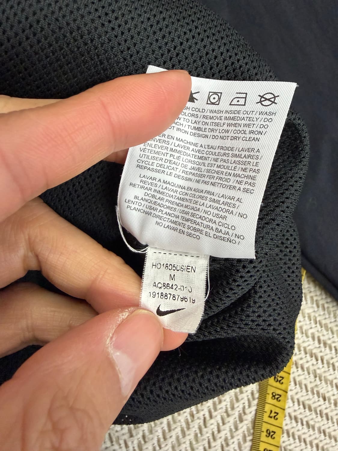 정품) 나이키 SB 블랙 우븐 봄버 자켓 M 상품이미지7