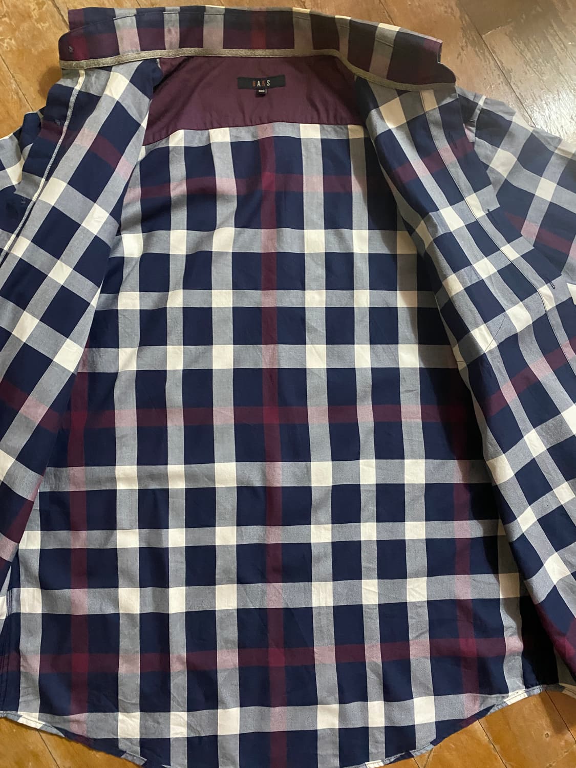 닥스 간절기 체크 남방 100 상품이미지3