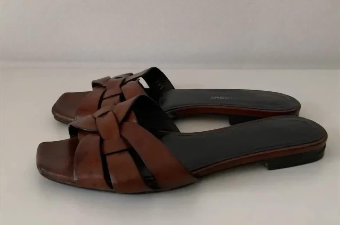 (정품 )생로랑 가죽 샌들 슬리퍼 뮬 225mm  상품이미지5