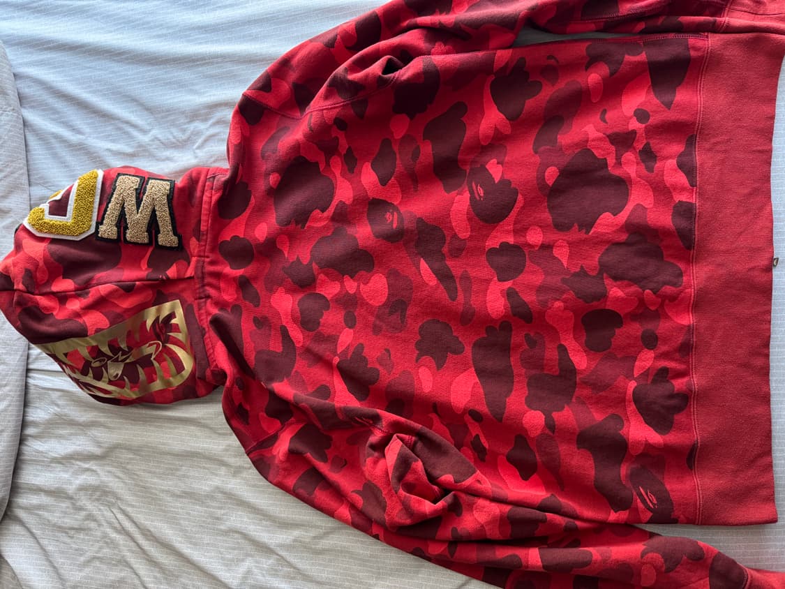 베이프 샤크 후드집업 L 상품이미지2