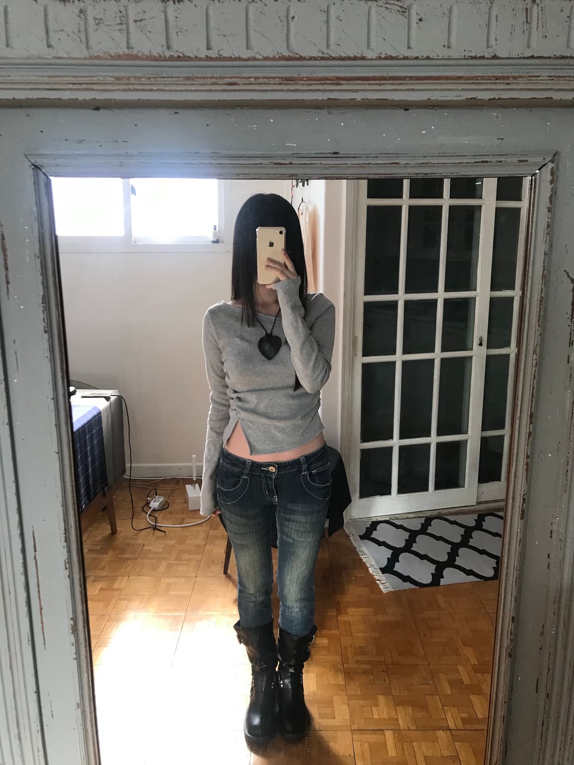 vintage denim capri pants 상품이미지1