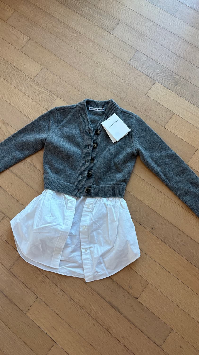 알렉산더왕 레이어드 셔츠 가디건 xs 상품이미지2