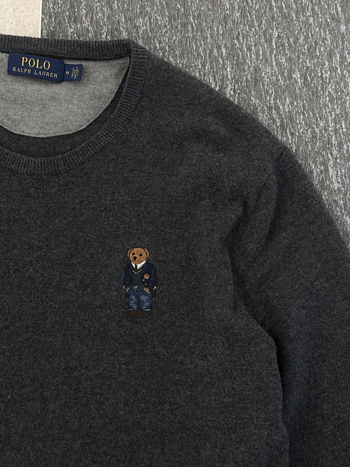 폴로 랄프로렌 폴로베어 차콜 메리노울 니트  상품이미지8