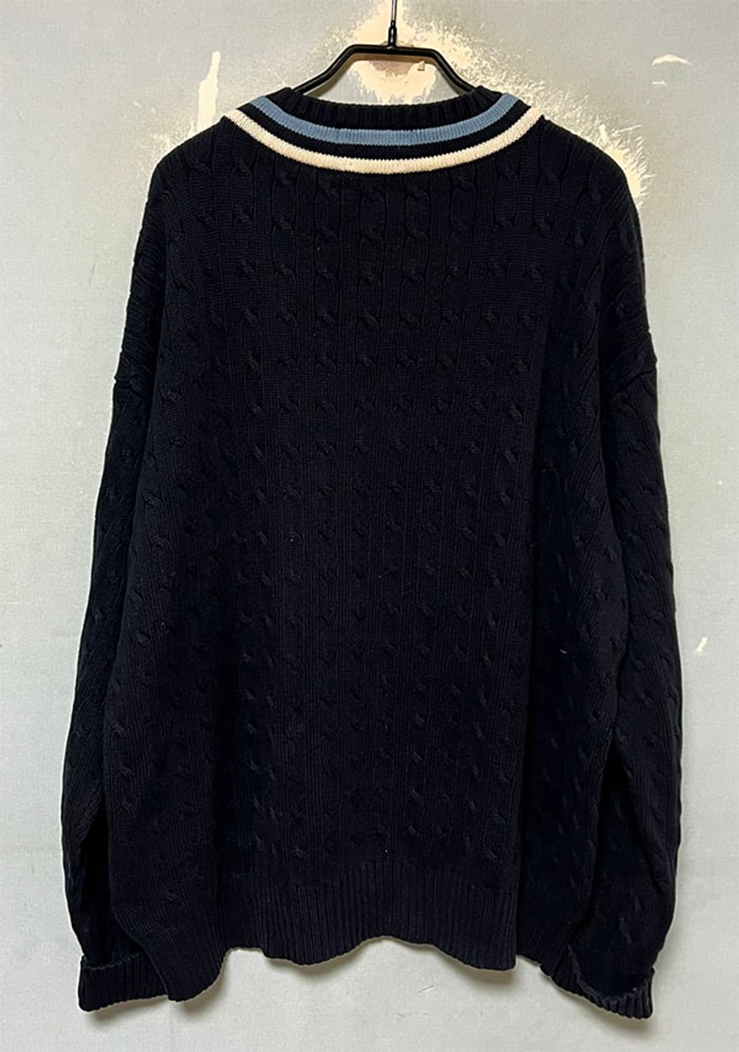 POLO 폴로 남자 크리켓니트 브이넥 꽈배기 4XL 120 상품이미지2