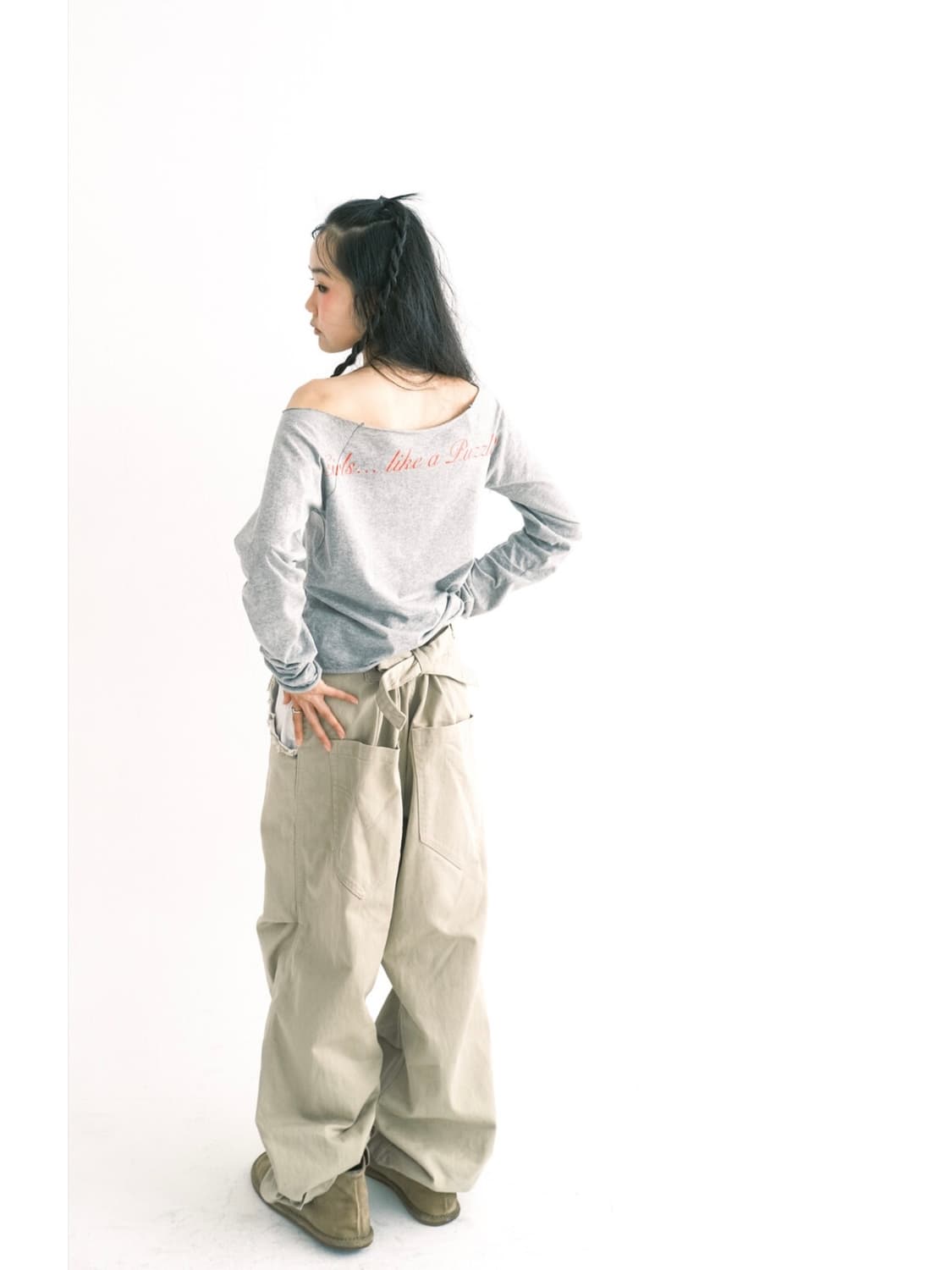 샵페어리 컷오프 코튼 맥시 팬츠 S 상품이미지1