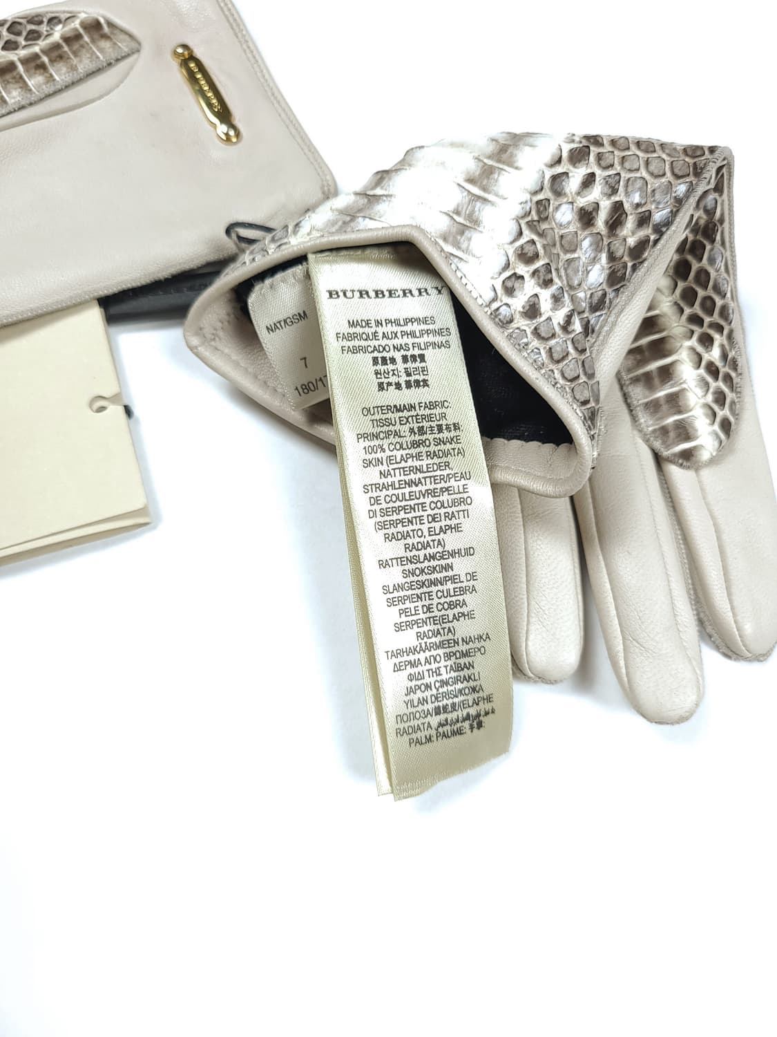 버버리 여성 뱀가죽 장갑 상품이미지6