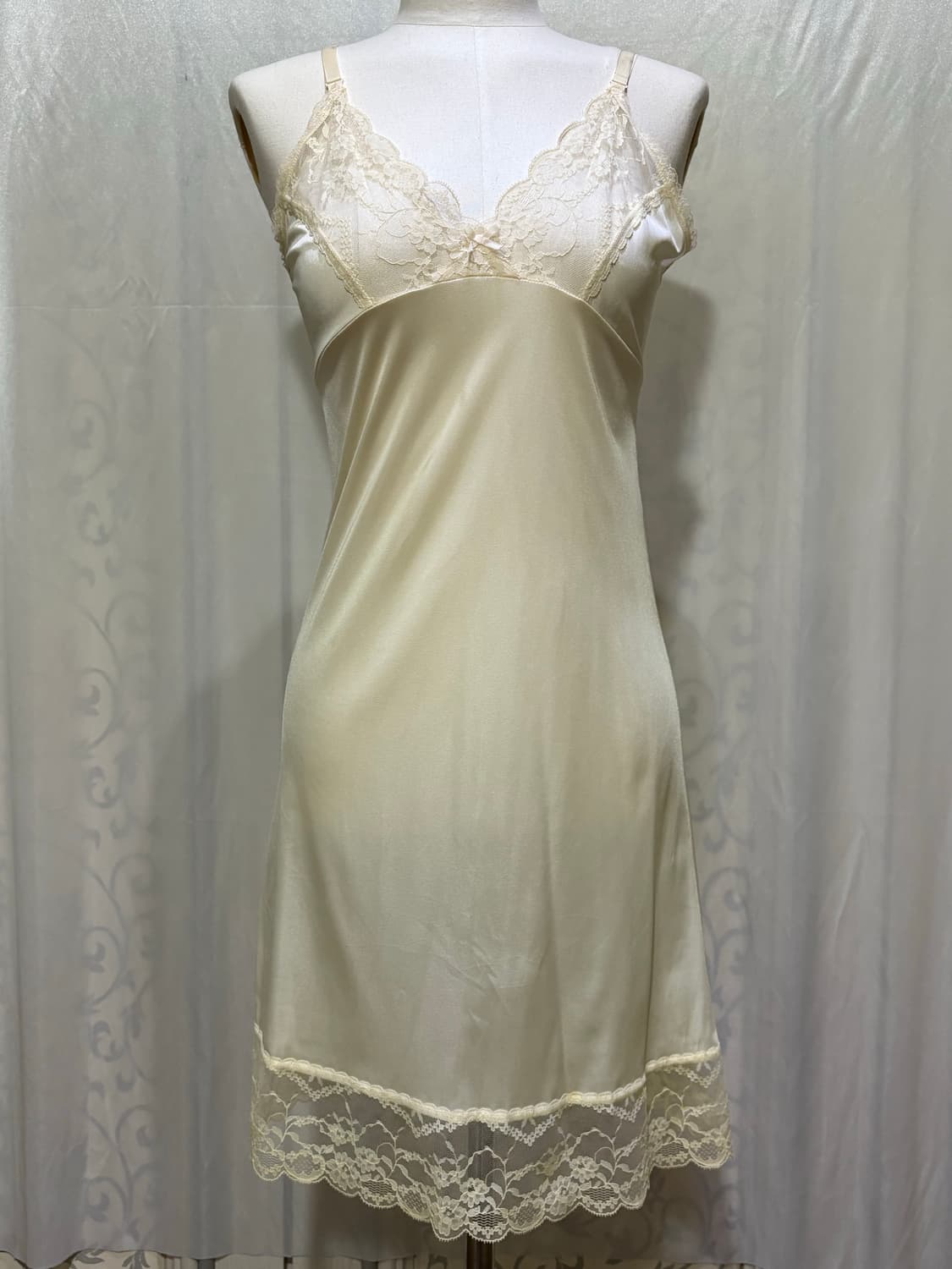 아이보리 레이스 슬립원피스 상품이미지2