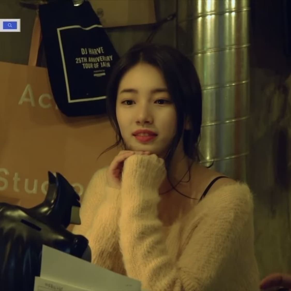 수지 니트 유솝 핑크 앙고라 니트 상품이미지3