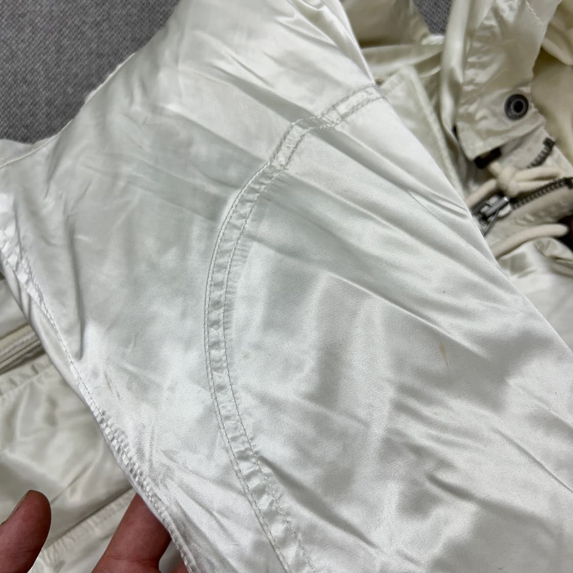 폴로 우먼스 N3B 아이보리 패딩(S) 상품이미지8