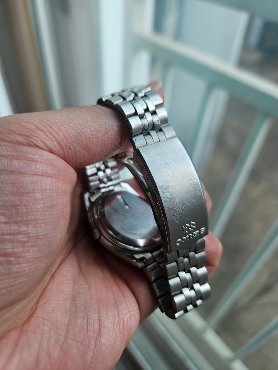 세이코 쿼츠 딥블루 다이얼 빈티지 시계 상품이미지4