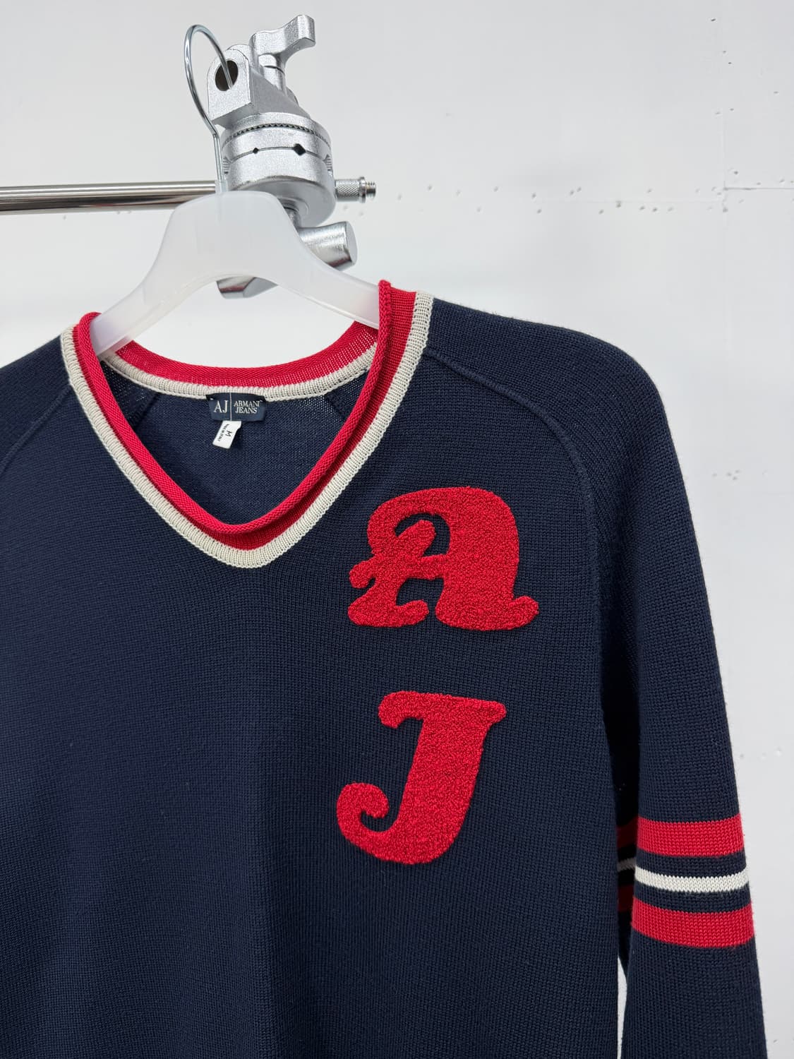 90s AJ Italy — Letterman Patch Knit 상품이미지6