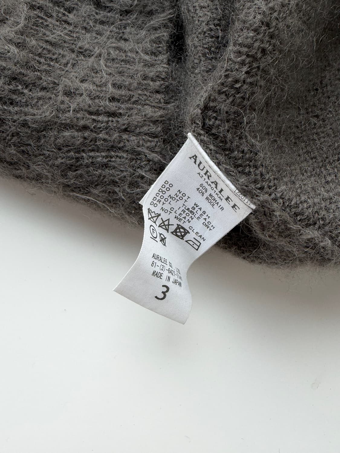 오라리 모헤어 니트 3 사이즈 상품이미지7