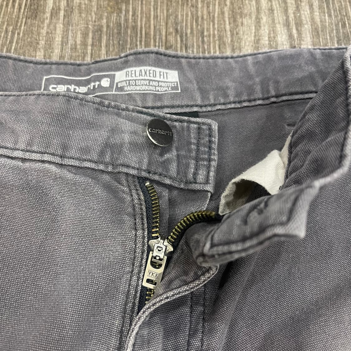 칼하트 빈티지 페이딩  더블니 워크팬츠 34x34 허리단면44 밑위29. 상품이미지5
