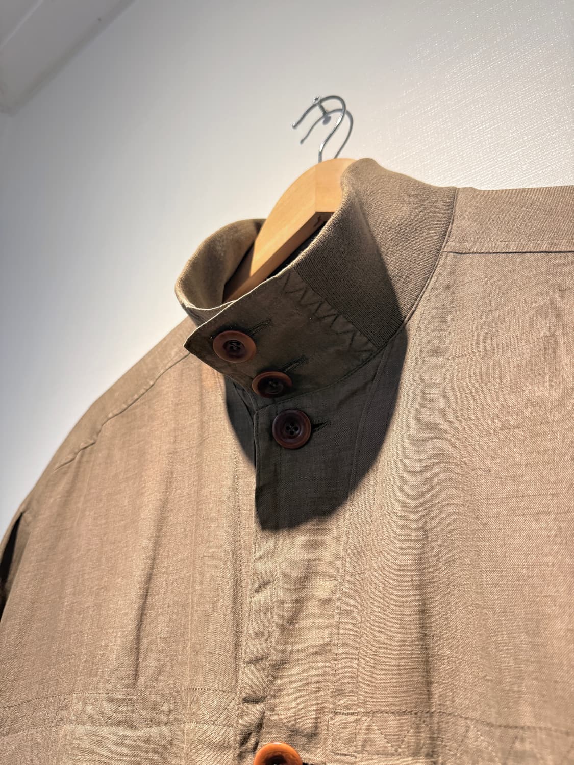 90s 'Solbiati' Linen Blouson Jacket 상품이미지5