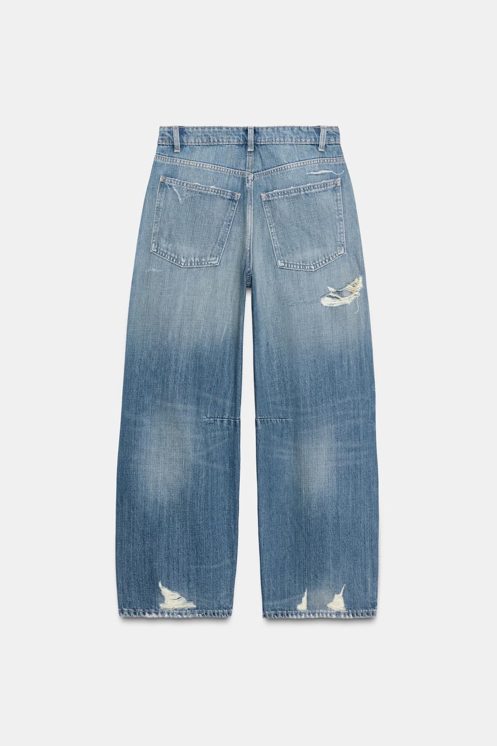 zara 자라 벌룬 미디엄 디스트로이드 데님진 상품이미지9