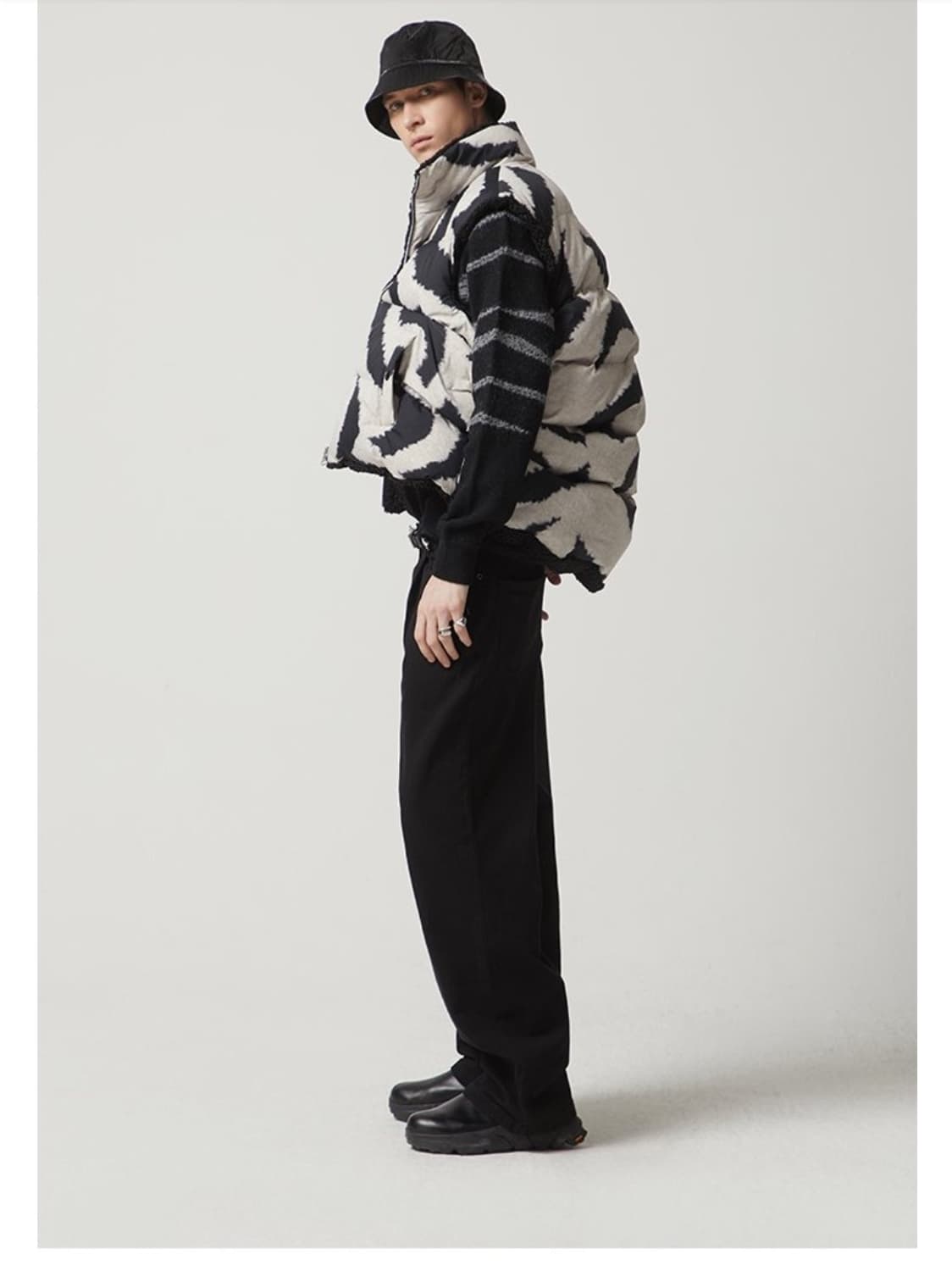 이로맨 iro 구스 다운 양면 패딩 M 상품이미지1