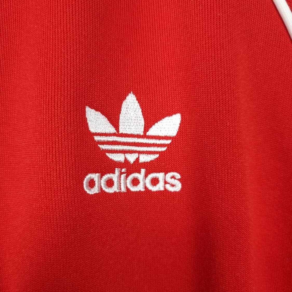 [아디다스] 슈퍼스터 져지 트랙탑 집업 자켓 레드 M18782 상품이미지6
