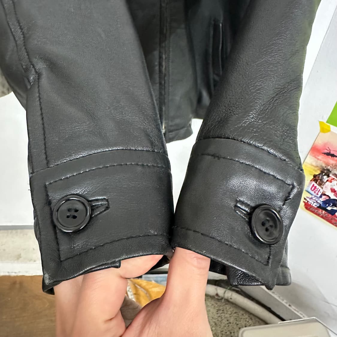 캘빈클라인 램레더 싱글라이더 자켓 상품이미지5