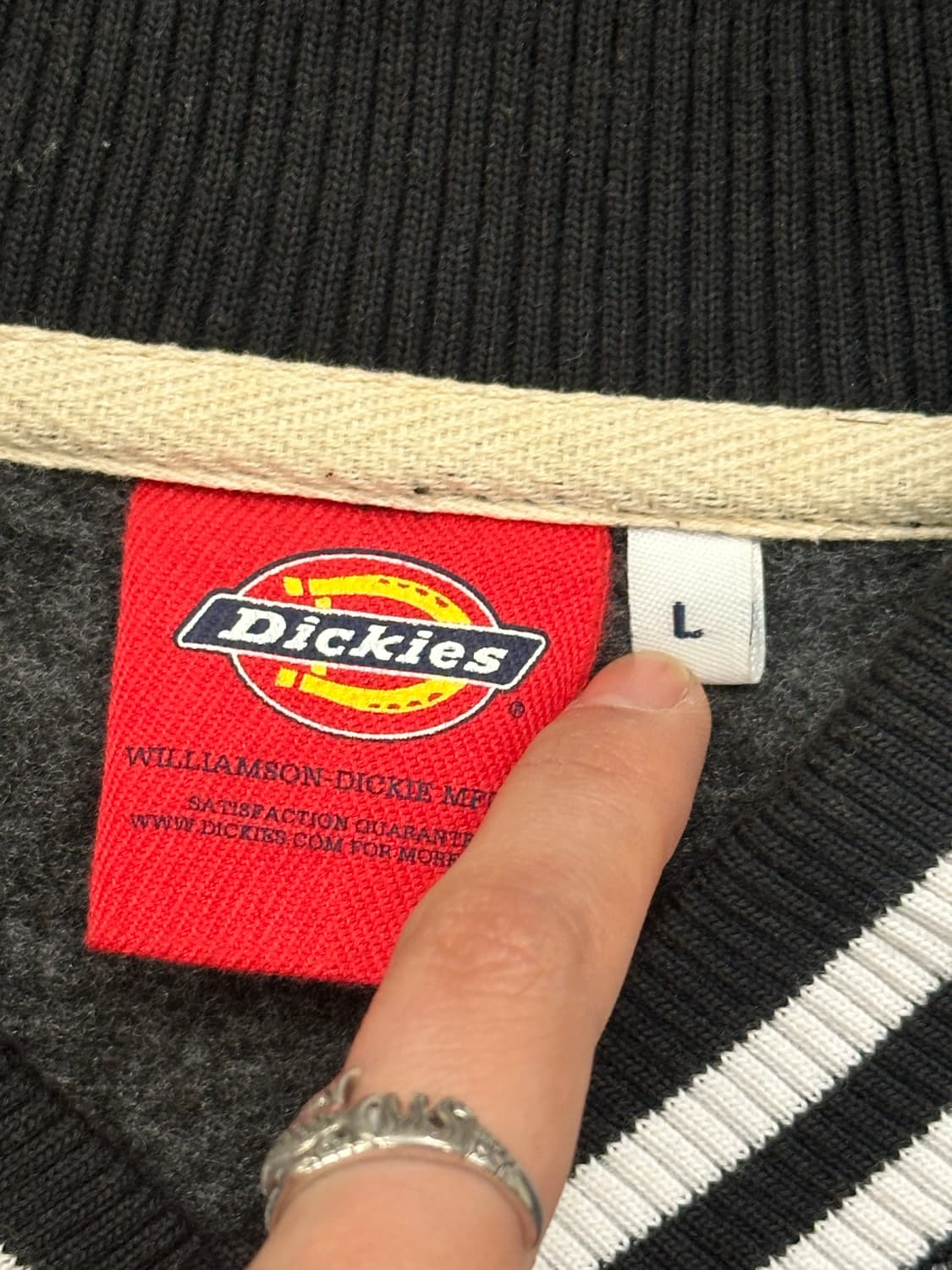 L)Dickies vintage 워크웨어 스타디움 봄버 자켓 상품이미지3