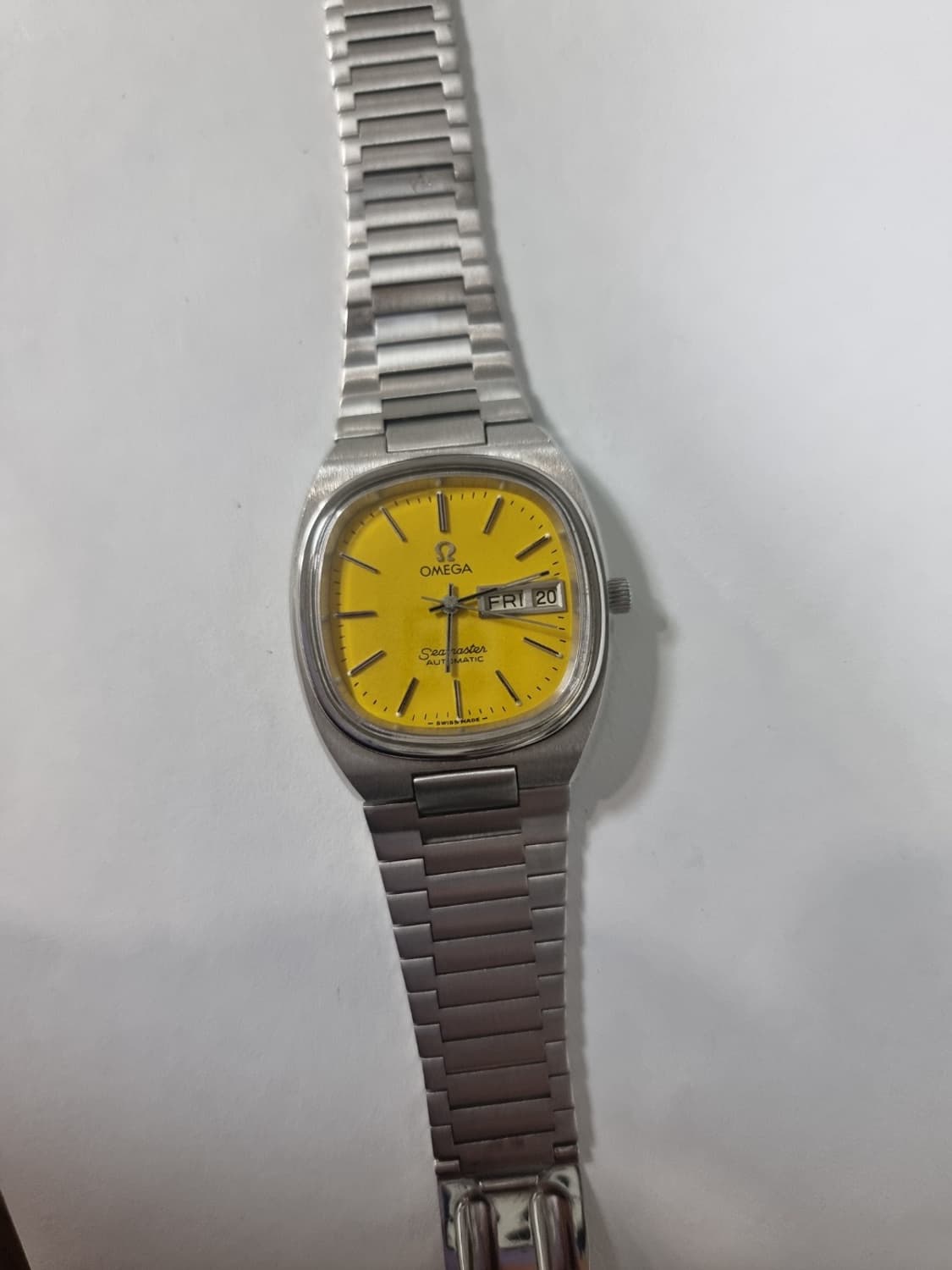 정품 오메가 시계 OMEGA빈티지 옐로 씨마스터 테레비 36mm 상품이미지10