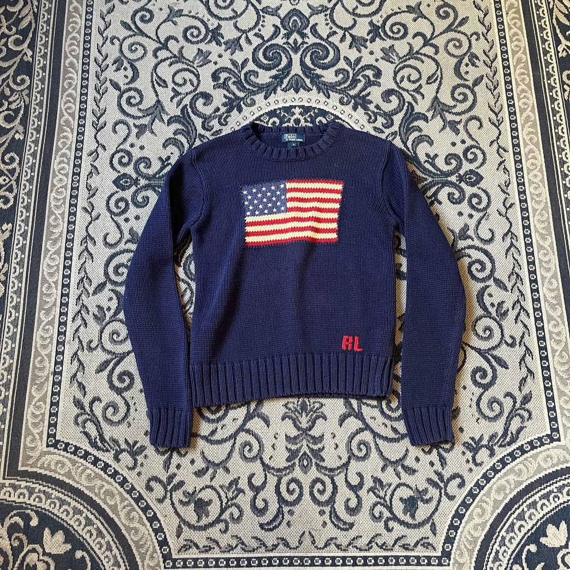M 폴로 성조기 니트/W2307 상품이미지1